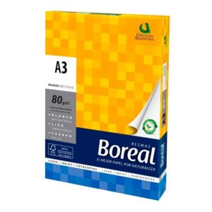 RESMA PAPEL BOREAL T.A3 80gs.