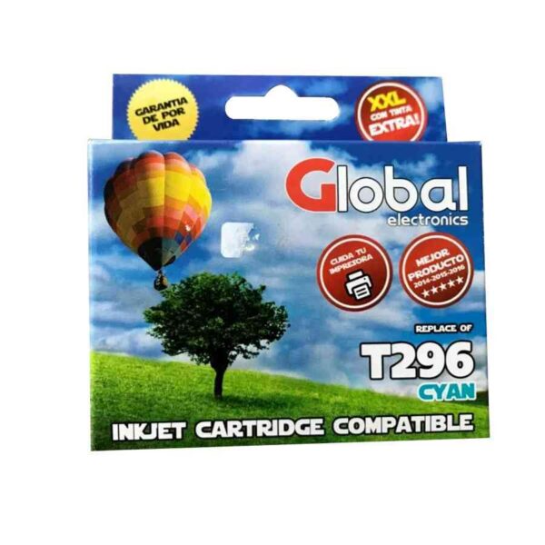 CARTUCHO DE TINTA GLOBAL P/EPSON T296 CIAN