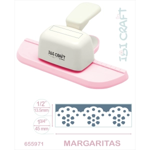 PERFORADORA ARTISTICA DE GUARDAS JUMBO MARGARITAS ibicraft COD 655971