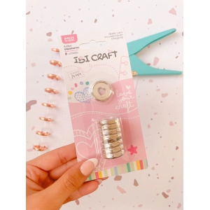 DISCOS DE EXPANSION 24mm CORAZON x 8pcs PLATA ibicraft COD 650295