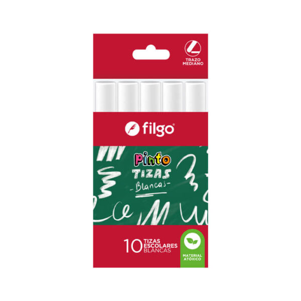 TIZA CAJA X 10u. BLANCA FILGO