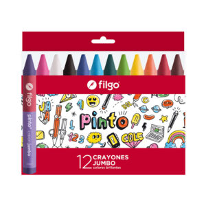 CRAYONES DE CERA JUMBO FILGO X 12 CORTOS