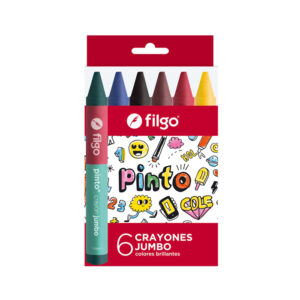 CRAYONES DE CERA JUMBO FILGO X 6 CORTOS