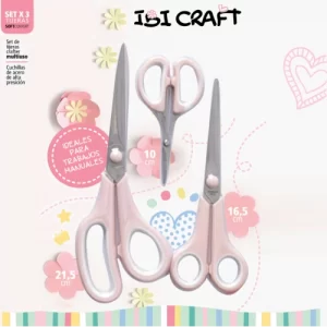 TIJERA ibicraft SET x 3 pcs 21,5/16,5/10 CM SKU: 900660