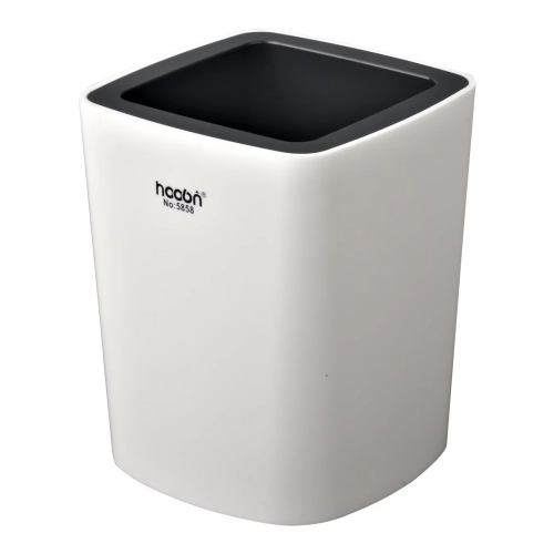 PORTA LAPIZ PLASTICO BLANCO+NEGRO ibi SKU: 990034