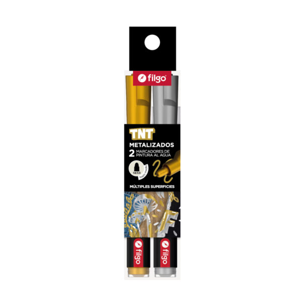 MARCADOR PERMANENTE X 2 TNT 3.0 mm FILGO