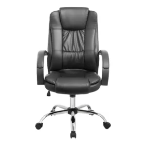 SILLON GERENCIAL ECOCUERO NEGRO IMPORT TF201