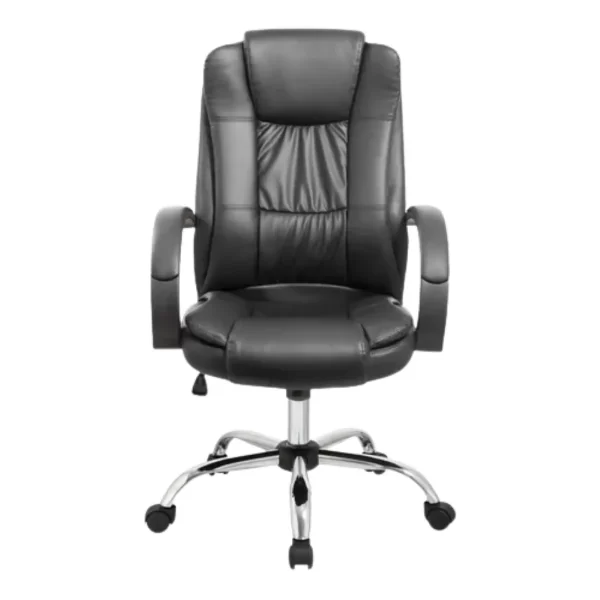 SILLON GERENCIAL ECOCUERO NEGRO IMPORT TF201