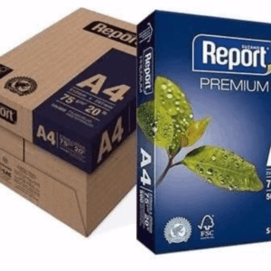 RESMA DE PAPEL T.A4 75g X 5 unid. REPORT PREMIUN 21X29.7