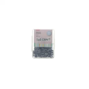 OJALIILLOS ALUMINIO NEGRO METALIZ. (EYELET) 50 Pcs ibicraft SKU: 650578