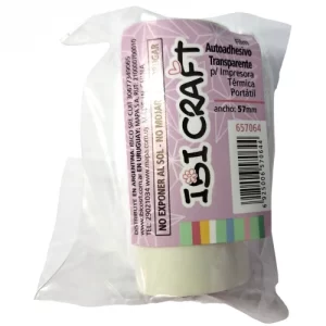 PAPEL P/IMPRESORA ibicraft AUTOADH. TRANSP 3mts SKU: 657064