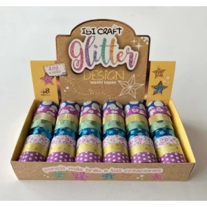 WASHI TAPE IMPRESA X 4Mts X 1Pcs ibicraft SKU: 055755