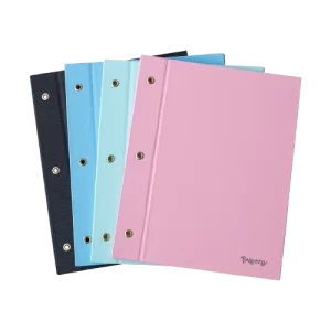 CARPETA ESCOLAR N3 FORRADA PVC 2 TAPAS NEGRO SKU: 076510