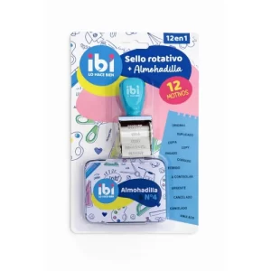 SELLO ROTATIVO 12 FRASES OFICINA + ALMOHADILLA ibi SKU: 840480