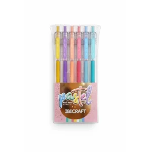 BOLIGRAFO GEL TENDANCE 0.7mm RETRACTIL 6pc PASTEL ibicraft SKU: 070510
