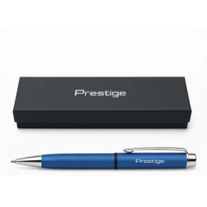 BOLIGRAFO PRESTIGE METALICO AZUL EN ESTUCHE SKU: 070083