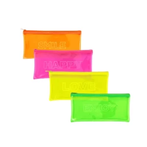 CARTUCHERA C/CIERRE ESCOLAR PVC PASTELES SKU: 076830