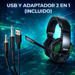 Auricular Gamer con Microfono y Luces EPGMR148 global