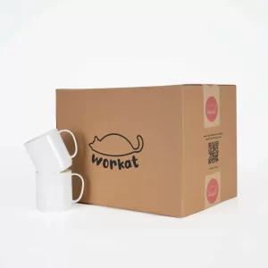 SUBLIMACION TAZA PLASTICA RECTA BLANCO NUBE WORKAT ART-JET