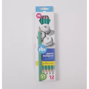 LAPIZ ECOLOGICO HB (RESINA) x 12PCS ibi SKU: 532010