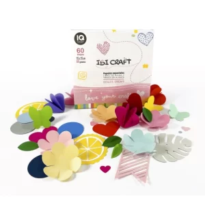 PAPEL P/ORIGAMI 15*15cm 80grs 60Hjs SURT ibicraft SKU: 600850