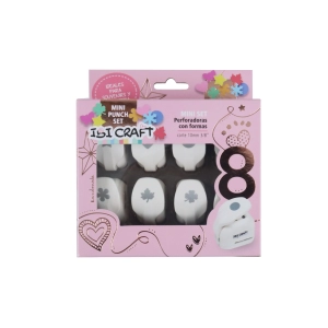 PERFORADORA ARTISTICA 10 mm 3/8\" SET x 8 DISEÑO ibicraft 655170
