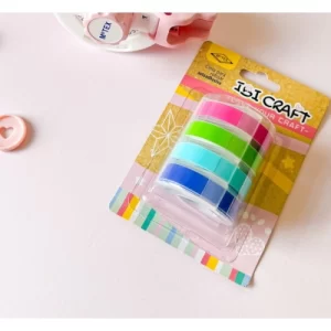 CINTA MOTEX P/ ROTULAR 9 mm*3mts. SET x 4 PASTELES SKU: 800654