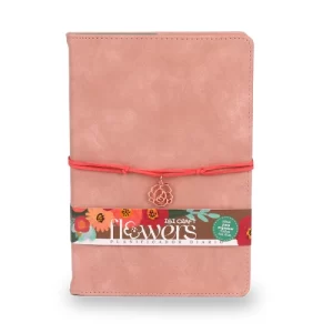 CUADERNO TAPA CUERINA 80hjs FLOWERS ibicraft SKU: 115160