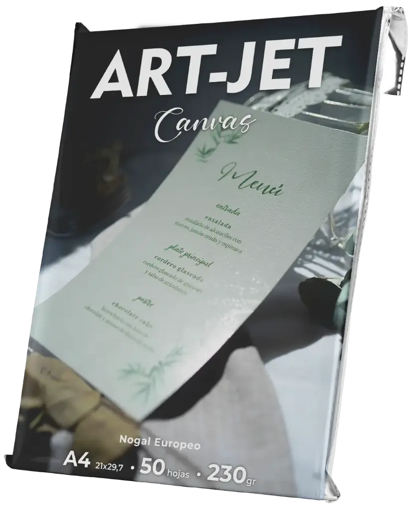 CANVAS TEXTURADO 230g T.A4 x 50 Hs NOGAL EUROPEO ART-JET