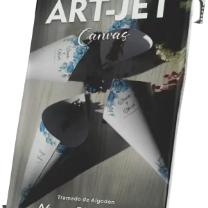 CANVAS TEXTURADO 230g T.A4 x 50 Hs TRAMADO DE ALGODON ART-JET