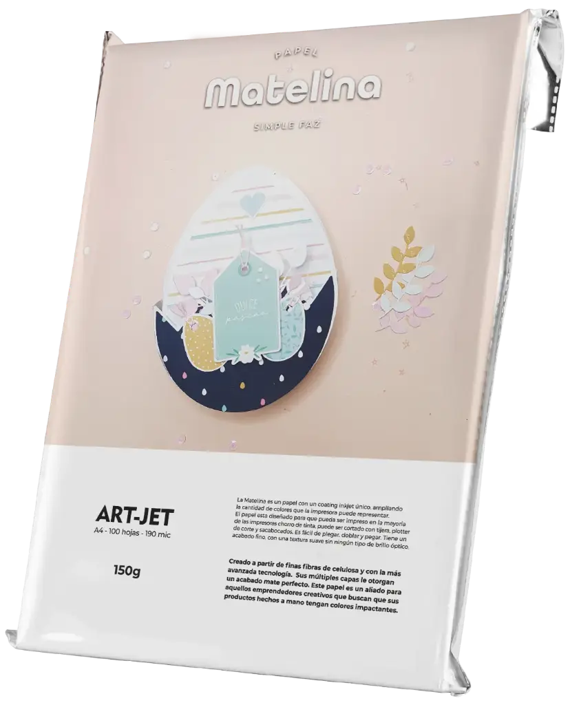 PAPEL MATELINA SIMPLE T.A4 150g x 100 Hs ART-JET