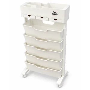 CARRO ORGANIZADOR MOVIL IBICRAFT 40x20x78Cm WHITE SKU: 990052