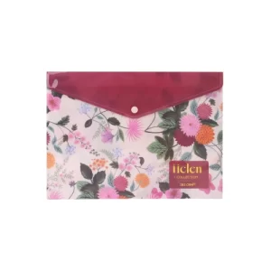 SOBRE PLASTICO C-BOTON A4 \"HELEN COLLECTION\" ibicraft 076806